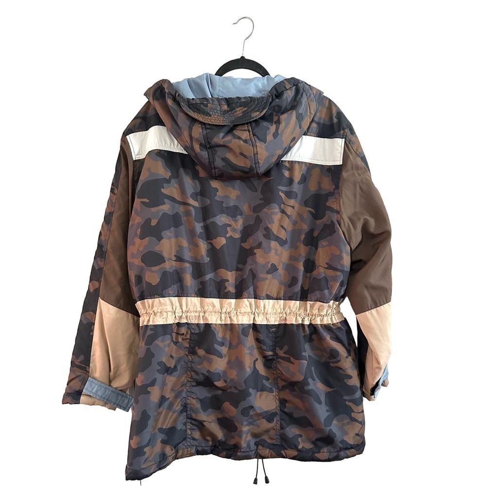 MUNTHE Navigate Camo Puffy Puffer Jacket Coat Hooded -Sz 8/Medium (French Sz 40) - Picture 6 of 7